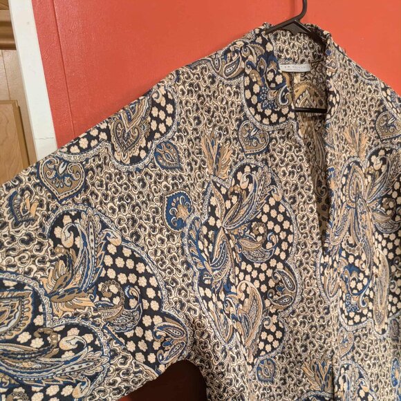 Bryn Walker Oversized Kimono style Jacket Women S Gorgeous Geometric Pattern EUC - Picture 5 of 15
